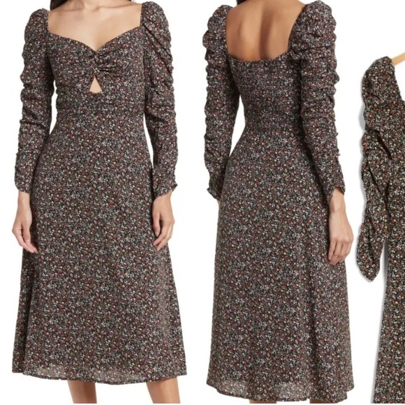 ASTR The Label Sleeve Midi Dress - Picture 3 of 7